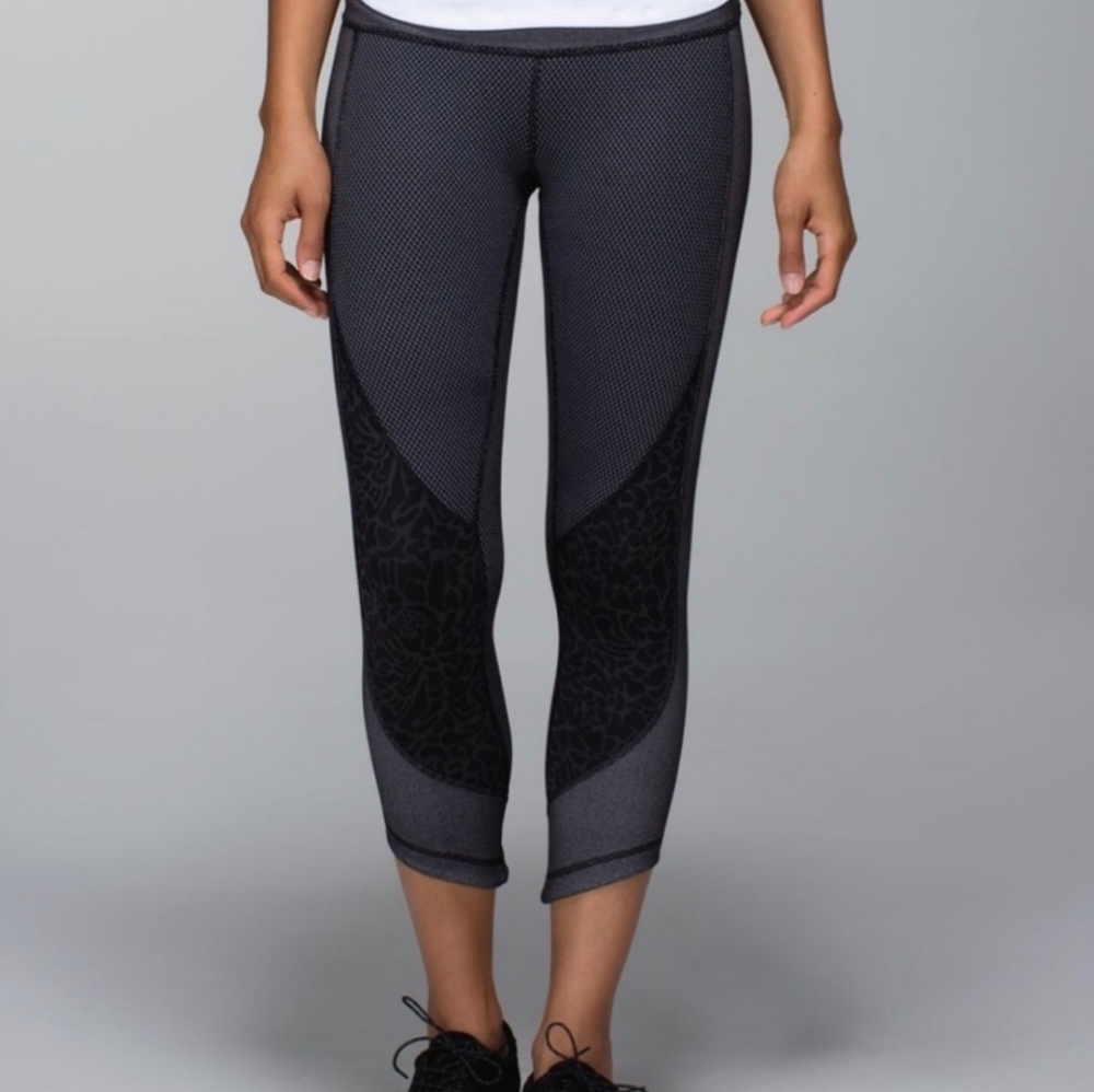 lululemon Wunder Under Crop sashiko size 2